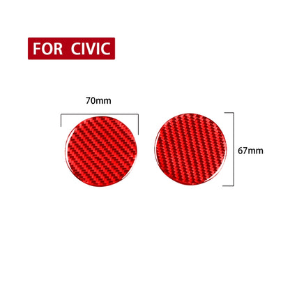 Car Carbon Fiber Water Cup Holder Mat Decorative Sticker for Chevrolet Camaro 2016-2019, Left and Right Drive Universal (Red) by buy2fix
