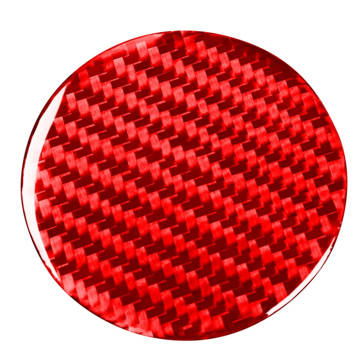 Car Carbon Fiber Water Cup Holder Mat Decorative Sticker for Chevrolet Camaro 2016-2019, Left and Right Drive Universal (Red) by buy2fix