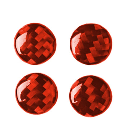 Car Carbon Fiber Air Outlet Decorative Sticker for Chevrolet Camaro 2017-2019, Left and Right Drive Universal (Red) by buy2fix