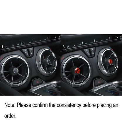 Car Carbon Fiber Air Outlet Decorative Sticker for Chevrolet Camaro 2017-2019, Left and Right Drive Universal (Red) by buy2fix