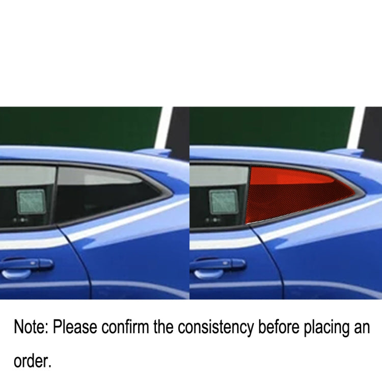 Car Carbon Fiber Shutter Decorative Sticker for Chevrolet Camaro 2017-2019, Left and Right Drive Universal (Red) by buy2fix