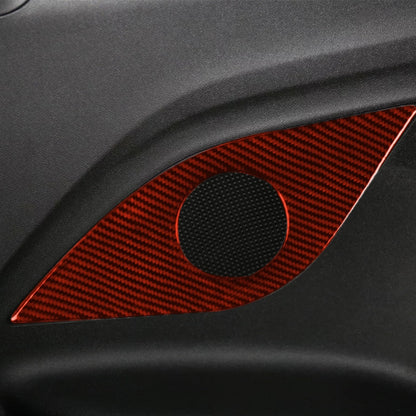 Car Carbon Fiber Rear Horn Decorative Sticker for Chevrolet Camaro 2017-2019, Left and Right Drive Universal (Red) by buy2fix