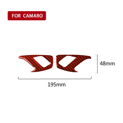 Car Carbon Fiber Inside Door Lock Decorative Sticker for Chevrolet Camaro 2017-2019, Left and Right Drive Universal(Red) by buy2fix