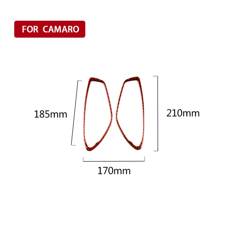 Car Carbon Fiber Inside Door Handle Decorative Sticker for Chevrolet Camaro 2017-2019, Left and Right Drive Universal (Red) by buy2fix