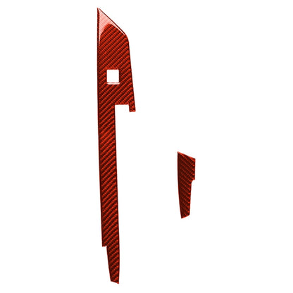 Car Carbon Fiber Center Control Panel Decorative Sticker for Chevrolet Camaro 2017-2019, Left Drive (Red) by buy2fix