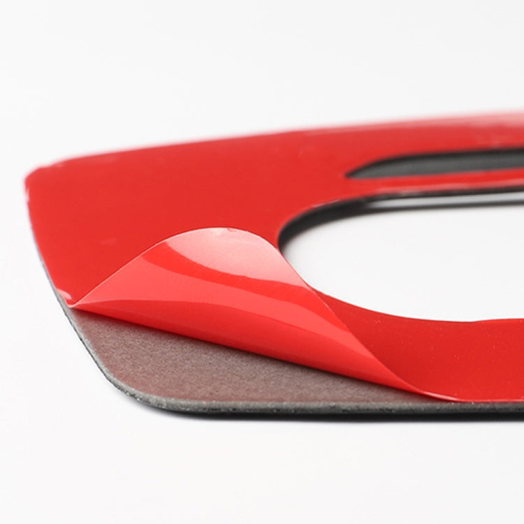 Car Carbon Fiber Gear Frame Decorative Sticker for Chevrolet Camaro 2017-2019, Left Drive (Red) by buy2fix