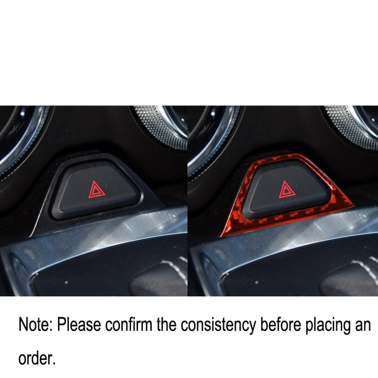 Car Carbon Fiber Warning Light Decorative Sticker for Chevrolet Camaro 2017-2019, Left and Right Drive Universal (Red) by buy2fix