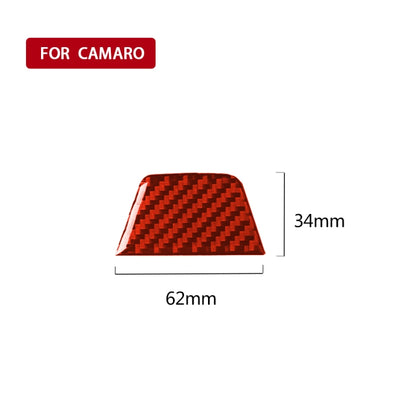 Car Carbon Fiber Below Steering Wheel Decorative Sticker for Chevrolet Camaro 2017-2019, Left and Right Drive Universal (Red) by buy2fix