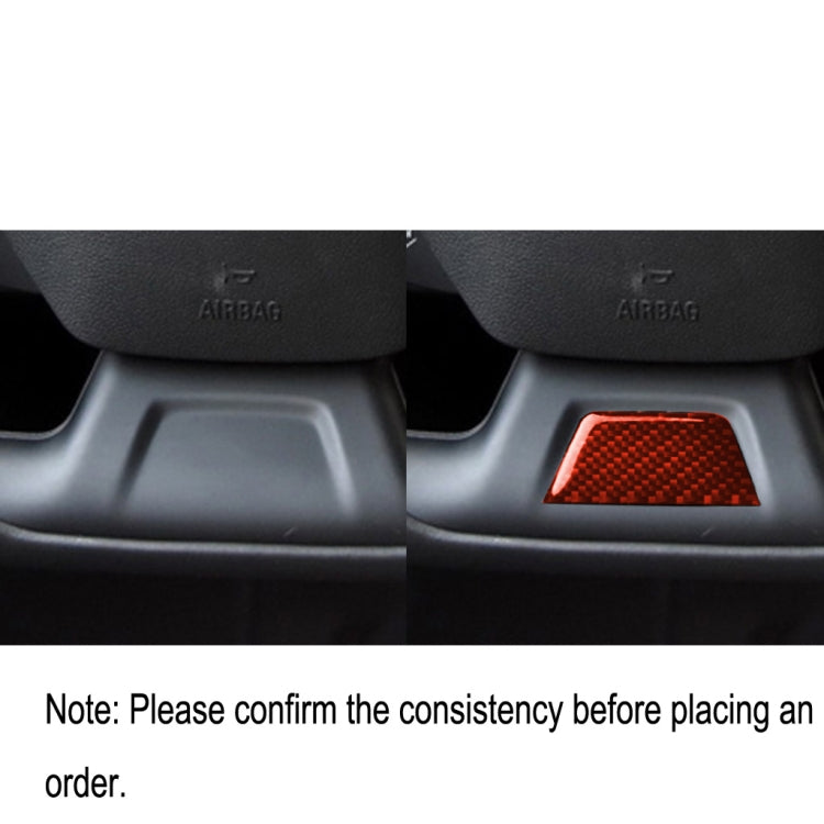 Car Carbon Fiber Below Steering Wheel Decorative Sticker for Chevrolet Camaro 2017-2019, Left and Right Drive Universal (Red) by buy2fix