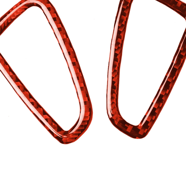 Car Carbon Fiber Dashboard Air Outlet Decorative Sticker for Chevrolet Camaro 2017-2019, Left and Right Drive Universal (Red) by buy2fix