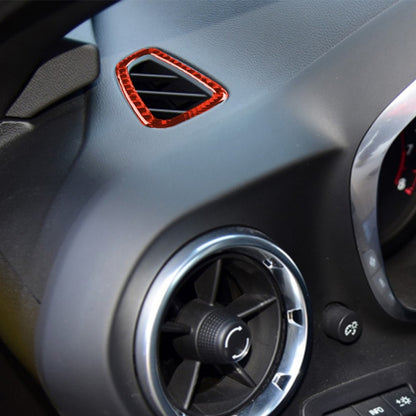 Car Carbon Fiber Dashboard Air Outlet Decorative Sticker for Chevrolet Camaro 2017-2019, Left and Right Drive Universal (Red) by buy2fix