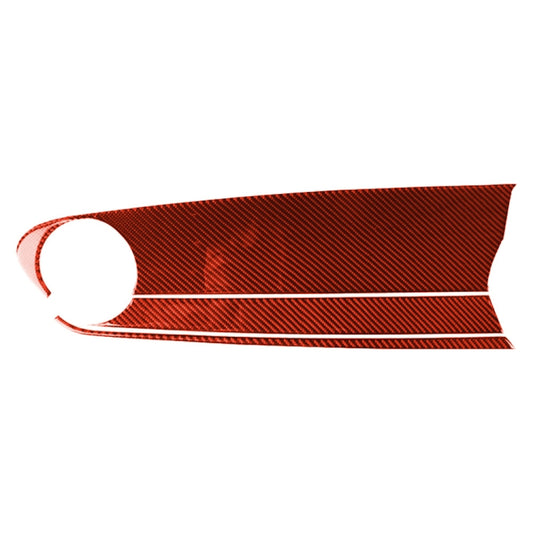 Car Carbon Fiber Front Passenger Seat Center Control Panel Decorative Sticker for Chevrolet Camaro 2017-2019, Right Drive (Red) by buy2fix