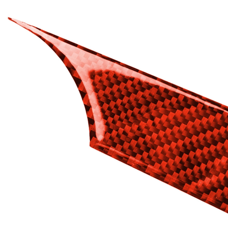 Car Carbon Fiber Front Passenger Seat Center Control Panel Decorative Sticker for Chevrolet Camaro 2017-2019, Left Drive (Red) by buy2fix