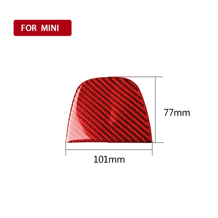 Car Carbon Fiber Reading Light Panel Decorative Sticker for BMW Mini F55 F56 F60, Left and Right Drive Universal (Red) by buy2fix