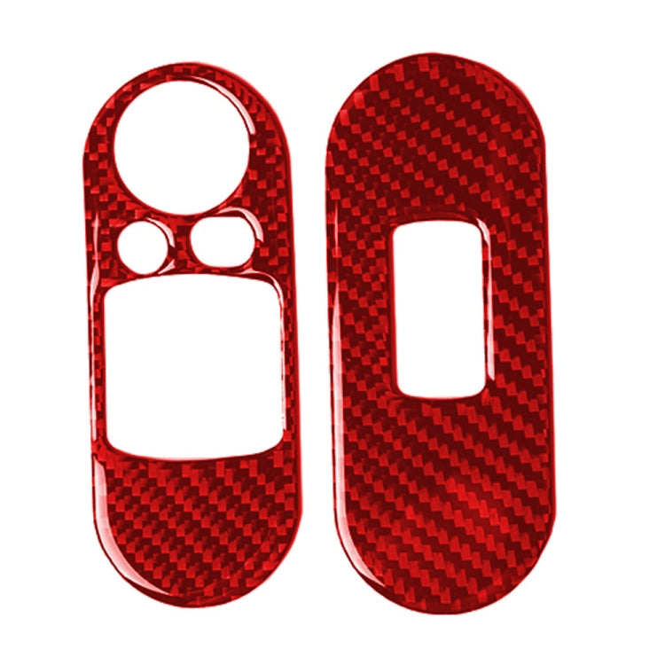 Car Carbon Fiber Lifting Panel Decorative Sticker for BMW Mini F56, Left Drive (Red) by buy2fix