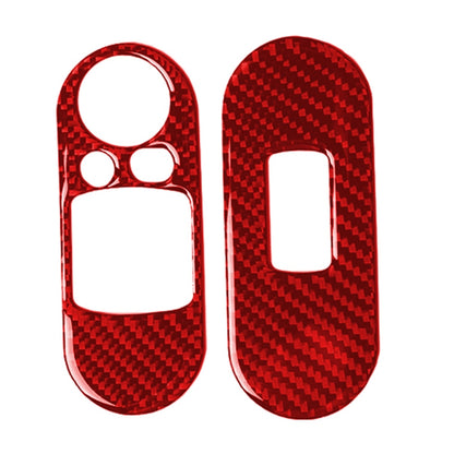 Car Carbon Fiber Lifting Panel Decorative Sticker for BMW Mini F56, Left Drive (Red) by buy2fix