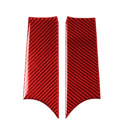 Car Carbon Fiber Door Handle Cover Decorative Sticker for BMW Mini F56, Left and Right Drive Universal (Red) by buy2fix