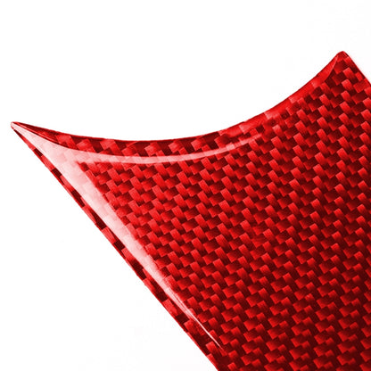 Car Carbon Fiber Door Handle Cover Decorative Sticker for BMW Mini F56, Left and Right Drive Universal (Red) by buy2fix