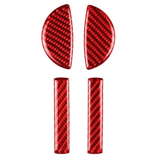 4 in 1 Car Carbon Fiber Door Handle Decorative Sticker for BMW Mini Cooper Clubman Countryman  F55 F54 F60, Left and Right Drive Universal(Red) - Car Interior Mouldings by buy2fix | Online Shopping UK | buy2fix