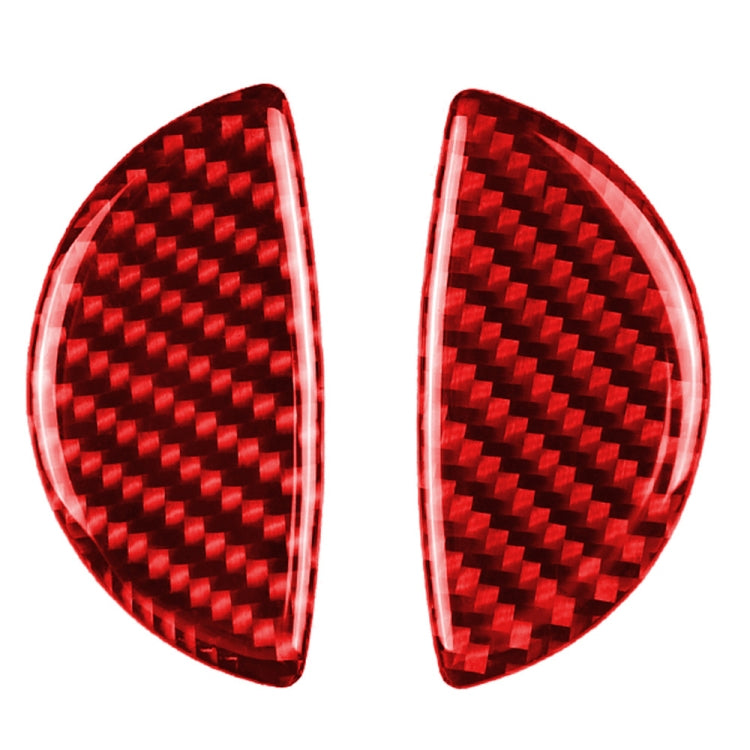 Car Carbon Fiber Door Handle Decorative Sticker for BMW Mini, Left and Right Drive Universal (Red) by buy2fix