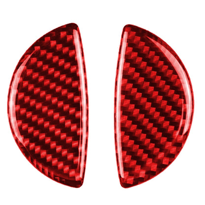 Car Carbon Fiber Door Handle Decorative Sticker for BMW Mini, Left and Right Drive Universal (Red) by buy2fix