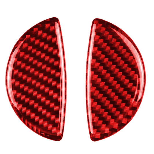 Car Carbon Fiber Door Handle Decorative Sticker for BMW Mini, Left and Right Drive Universal (Red) by buy2fix
