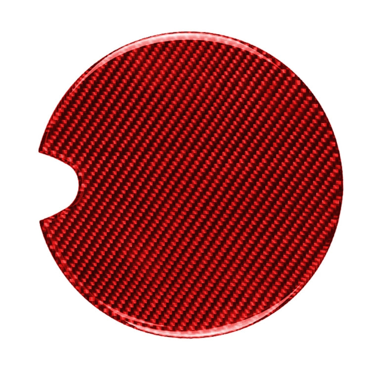 Car Carbon Fiber Fuel Tank Cap Decorative Sticker for BMW Mini, Left and Right Drive Universal (Red) by buy2fix