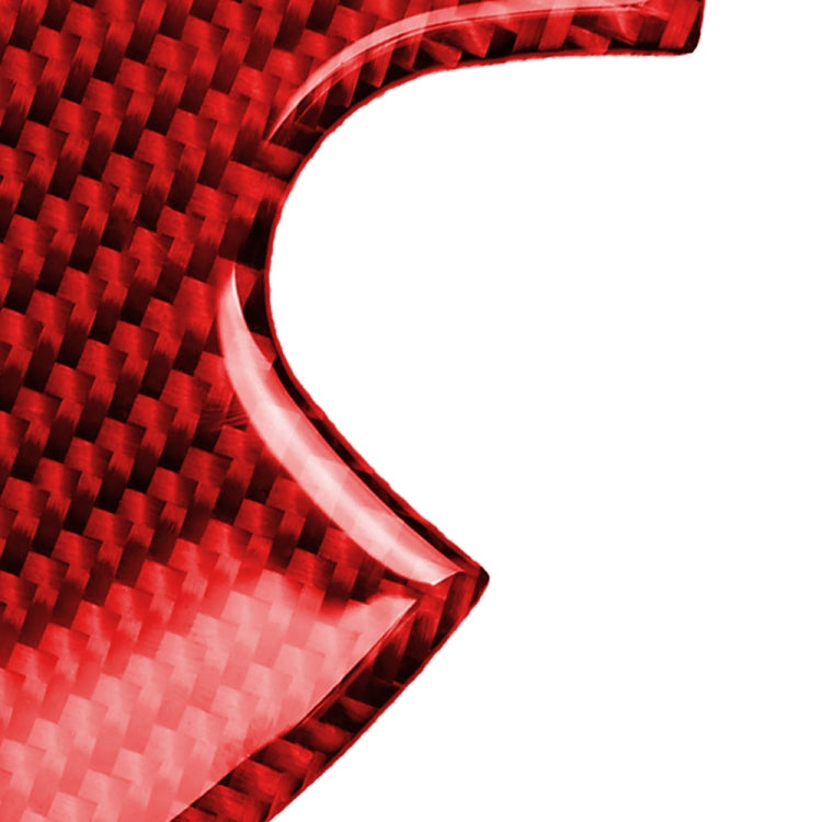 Car Carbon Fiber Fuel Tank Cap Decorative Sticker for BMW Mini, Left and Right Drive Universal (Red) by buy2fix