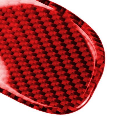 Car Carbon Fiber Seat Back Handle Decorative Sticker for BMW Mini One Cooper F55 F56, Left and Right Drive Universal (Red) by buy2fix