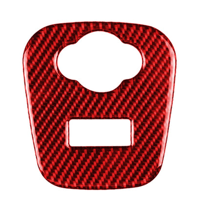 Car Carbon Fiber Cigarette Lighter Cover Decorative Sticker for BMW Mini Cooper F56 F55 F57, Left and Right Drive Universal (Red) by buy2fix