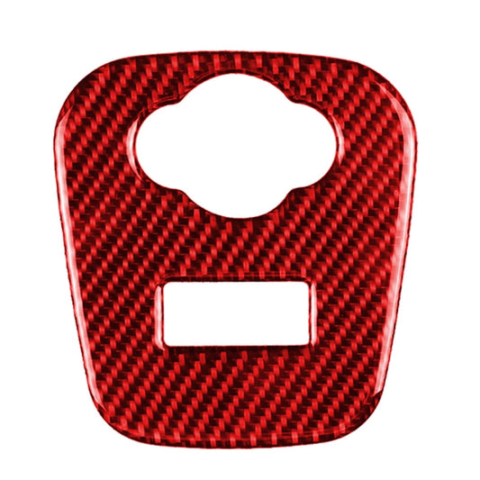 Car Carbon Fiber Cigarette Lighter Cover Decorative Sticker for BMW Mini Cooper F56 F55 F57, Left and Right Drive Universal (Red) by buy2fix