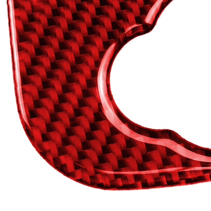 Car Carbon Fiber Cigarette Lighter Cover Decorative Sticker for BMW Mini Cooper F56 F55 F57, Left and Right Drive Universal (Red) by buy2fix