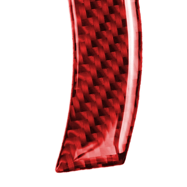 Car Carbon Fiber Navigation Decorative Sticker for BMW Mini Cooper Countryman Clubman F54 F55 F56 F60, Left and Right Drive Universal (Red) by buy2fix