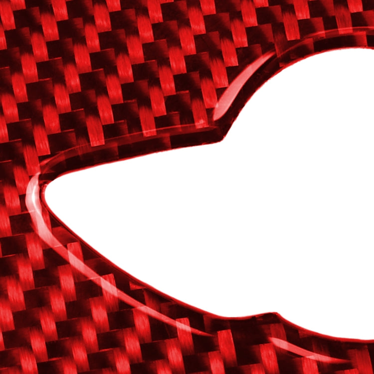 Car Carbon Fiber Steering Wheel Logo Decorative Sticker for BMW Mini Cooper Countryman F60 F55 F56, Left and Right Drive Universal (Red) by buy2fix