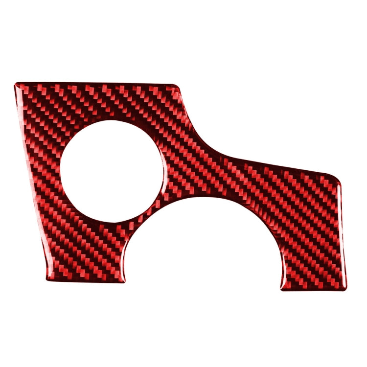Car Carbon Fiber Key Hole Decorative Sticker for Porsche Panamera, Left Drive (Red) by buy2fix