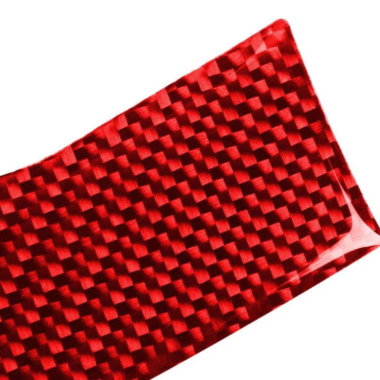 Car Carbon Fiber Key Hole Decorative Sticker for Porsche Panamera, Left Drive (Red) by buy2fix