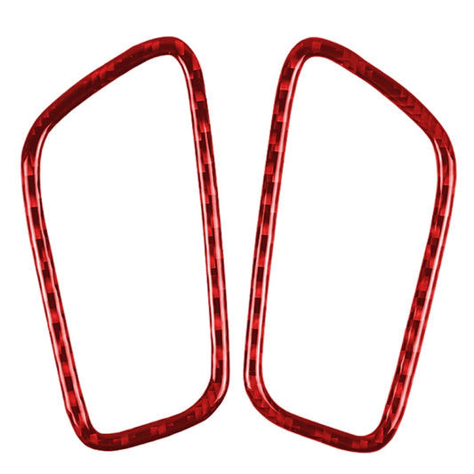 Car Carbon Fiber Air Outlet Panel Decorative Sticker for Porsche Macan 2014-2021, Left and Right Drive Universal (Red) - In Car by buy2fix | Online Shopping UK | buy2fix