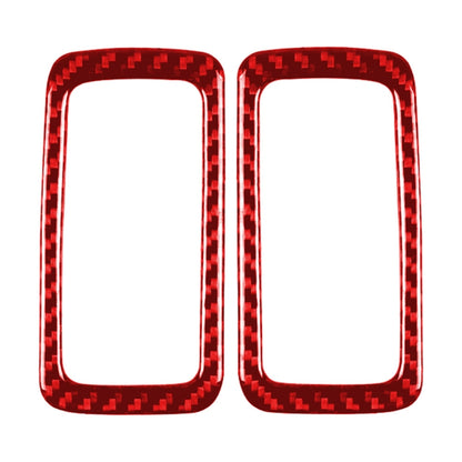 Car Carbon Fiber Rear Dome Light Panel Decorative Sticker for Porsche Macan 2014-2021, Left and Right Drive Universal (Red) - In Car by buy2fix | Online Shopping UK | buy2fix