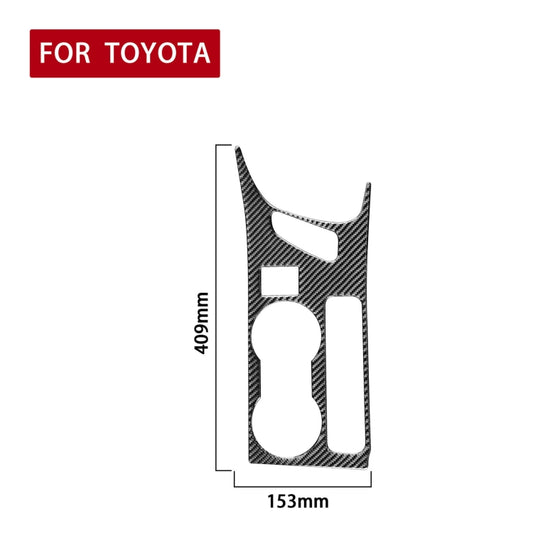 Car Carbon Fiber Rear Water Cup Holder Panel B Decorative Sticker for Toyota Corolla / Levin 2014-2018, Right Drive by buy2fix
