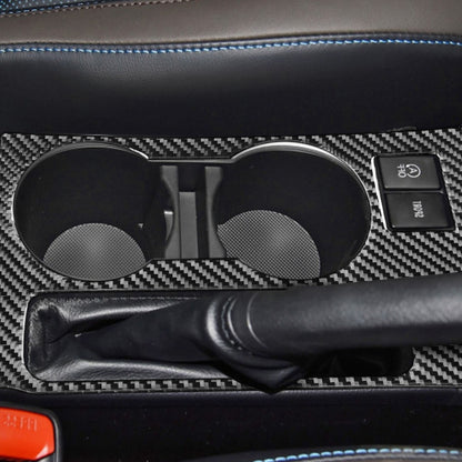 Car Carbon Fiber Rear Water Cup Holder Panel B Decorative Sticker for Toyota Corolla / Levin 2014-2018, Right Drive by buy2fix