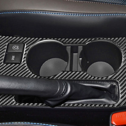 Car Carbon Fiber Rear Water Cup Holder Panel B Decorative Sticker for Toyota Corolla / Levin 2014-2018, Left Drive by buy2fix