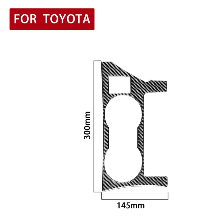 Car Carbon Fiber Rear Water Cup Holder Panel A Decorative Sticker for Toyota Corolla / Levin 2014-2018, Right Drive by buy2fix