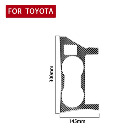 Car Carbon Fiber Rear Water Cup Holder Panel A Decorative Sticker for Toyota Corolla / Levin 2014-2018, Right Drive by buy2fix