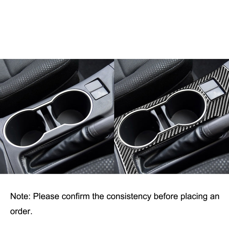 Car Carbon Fiber Rear Water Cup Holder Panel A Decorative Sticker for Toyota Corolla / Levin 2014-2018, Right Drive by buy2fix