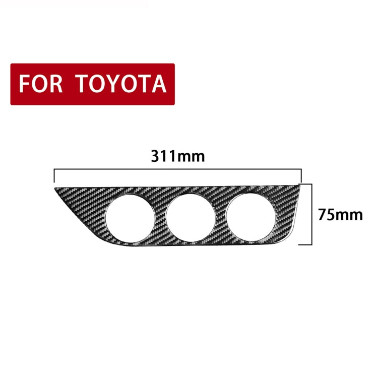 Car Carbon Fiber Air Conditioning Switch Panel Decorative Sticker for Toyota Corolla / Levin 2014-2018, Right Drive by buy2fix