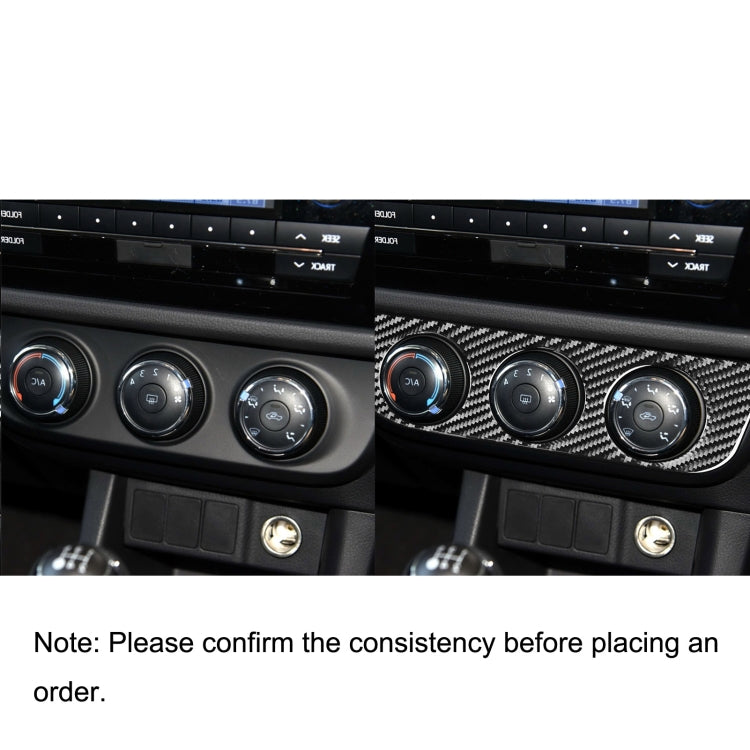 Car Carbon Fiber Air Conditioning Switch Panel Decorative Sticker for Toyota Corolla / Levin 2014-2018, Right Drive by buy2fix