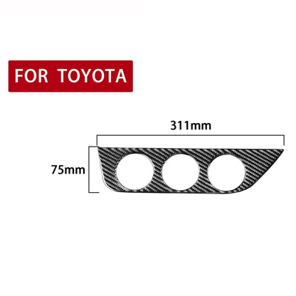 Car Carbon Fiber Air Conditioning Switch Panel Decorative Sticker for Toyota Corolla / Levin 2014-2018, Left Drive by buy2fix