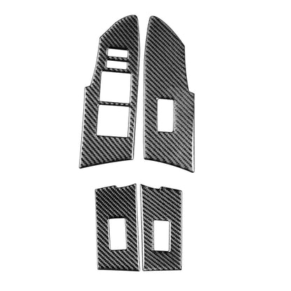Car Carbon Fiber Window Lift Decorative Sticker for Toyota Corolla / Levin 2014-2018, Right Drive by buy2fix