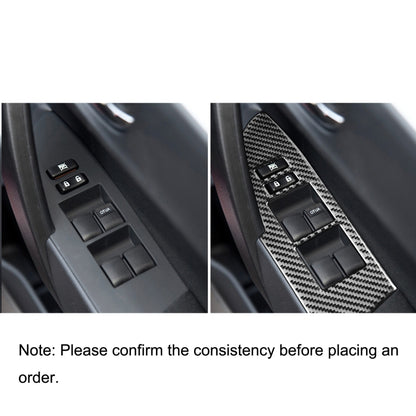Car Carbon Fiber Window Lift Decorative Sticker for Toyota Corolla / Levin 2014-2018, Right Drive by buy2fix