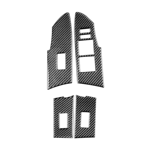 Car Carbon Fiber Window Lift Decorative Sticker for Toyota Corolla / Levin 2014-2018, Left Drive by buy2fix
